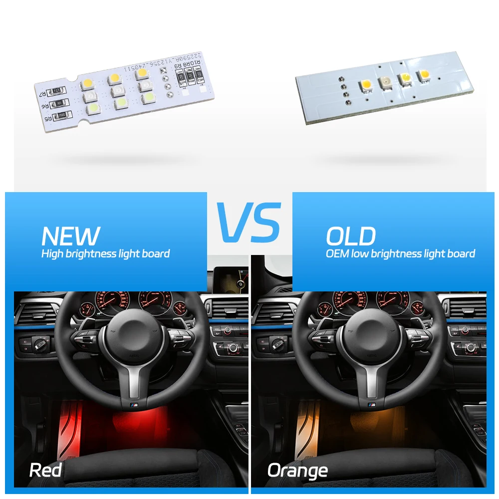 BMW 1 �ø��� ��ġ F20 2011-2019 F21 2012-2019 �� ���׷��̵� ��ü LED ��� �÷ξ� ����, �߹� �ֺ� ����