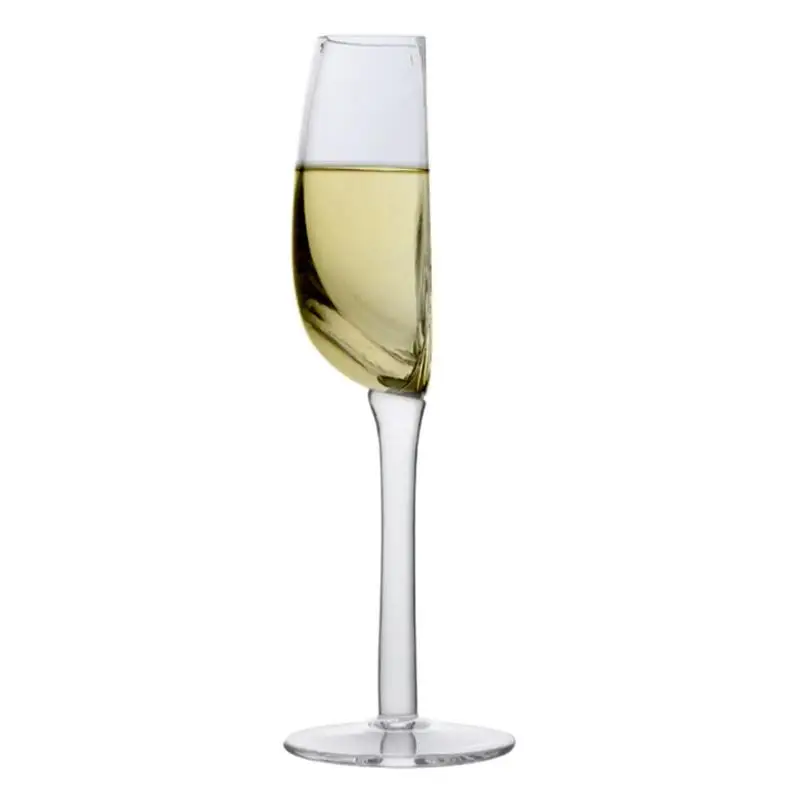 

140ml creative crystal glass half red wine glass Cup home champagne semi-circular body wine tool for kitchen accessories