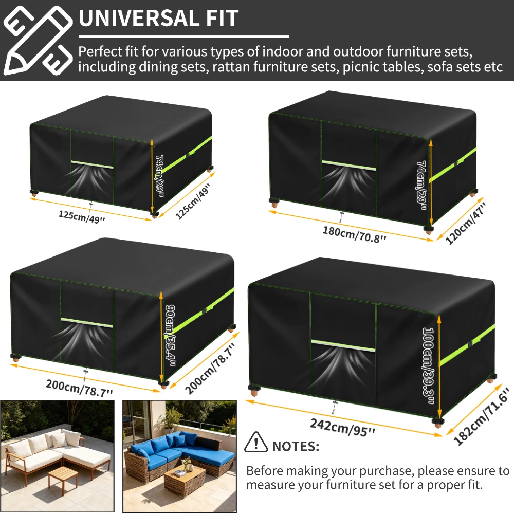 Waterproof Outdoor Garden Furniture Protector with Air Vent