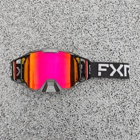 FXR lunettes de moto Anti-buée Snowboard lunettes de Ski hommes femmes lunettes de Motocross cyclisme course Ski lunettes 5