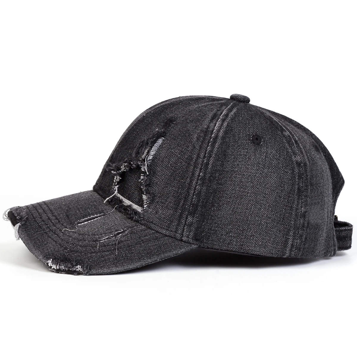 Unisex Dreieckige Lochmuster-Cowboy-Baseballkappen Frühling Herbst Outdoor Sonnenschutz-Hut Verstellbare Lässige Trucker-Mützen – Detail 3