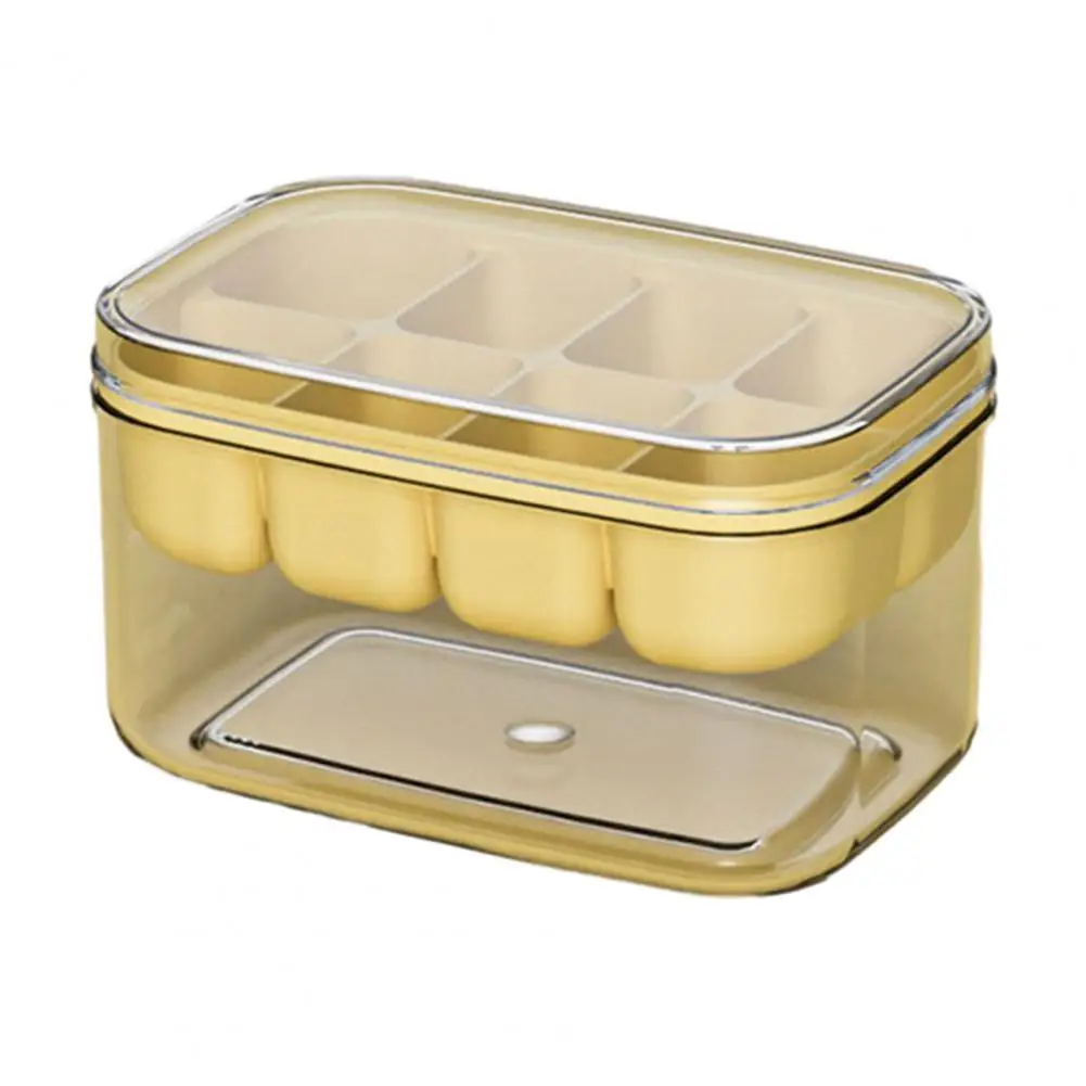 

Drink Ice Cube Maker 2-in-1 Ice Cube Maker with Storage Box Easy Demoulding Creative Ice Making Mold for Home Diy Ice Mold