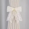 1PC French Princess Style Lace Bow Tie, Light Luxury French Handmade Thin Gauze, Beautiful Knot Curtain Buckle 1
