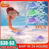 Children Summer Diving Toy Swimming Pool Underwater Octopus Shape Kids Training Water Games Gifts Random Color 3/12pcs 1