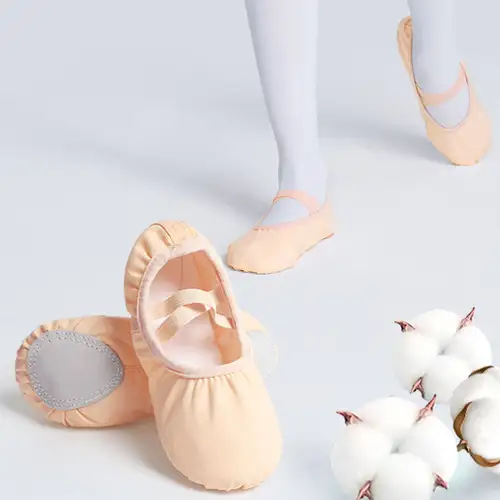 Girls Ballet Shoes for Woman Ballerina Shoes Ballet Flats Women Canvas Soft Sole Dance Slippers Children Practise Dance Shoes - Image 3