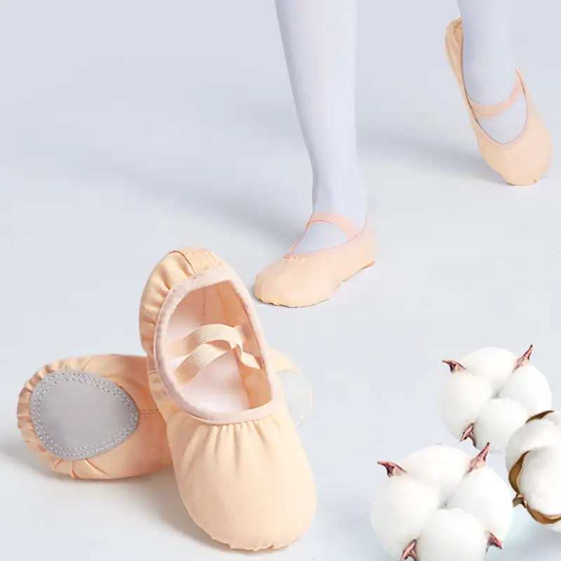 Girls Ballet Shoes for Woman Ballerina Shoes Ballet Flats Women Canvas Soft Sole Dance Slippers Children Practise Dance Shoes - Image 3