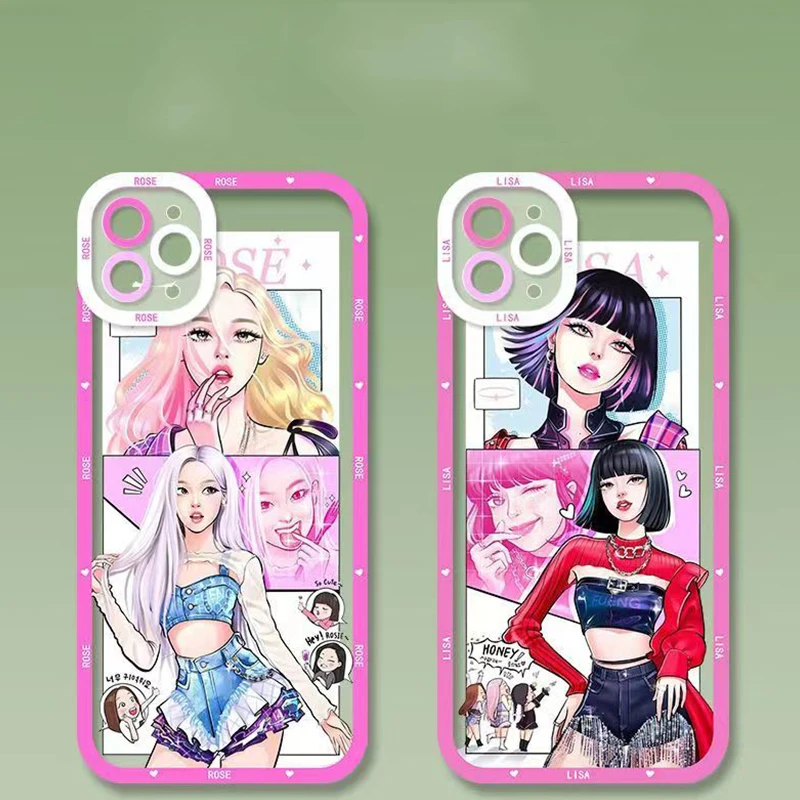 

For Iphone 14 Cartoon Cute Hand Drawn Kpop-phone case 14 13 11 12 Pro 8 Plus X 13 Pro MAX Angel EyeCovers