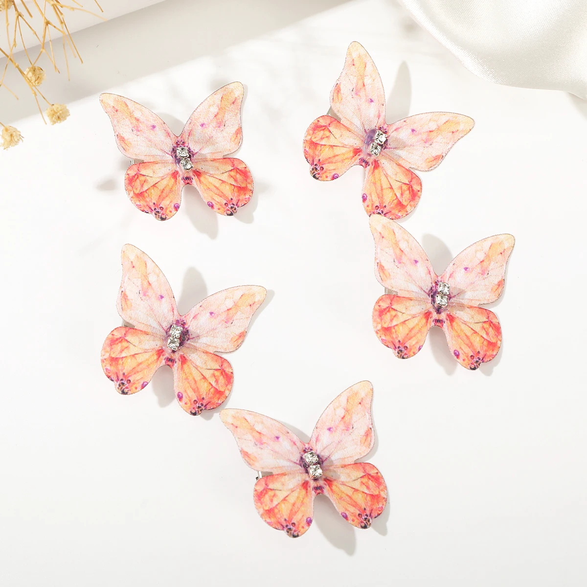 Butterfly Cute Hair Clip Girls Holiday Party Hairpin Korean Simple Hair Accessories Purple Fairy Hairpin Clip Hair Accessories
