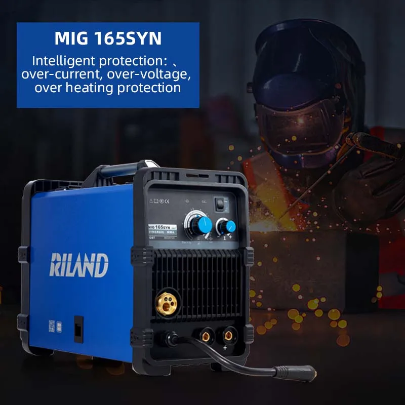 RILAND 3 in 1 GAS MIG /GASLESS MIG / MMA Multiprocess Welder DC Inverter Machine with Hot Start, Arc force and Anti-Stick