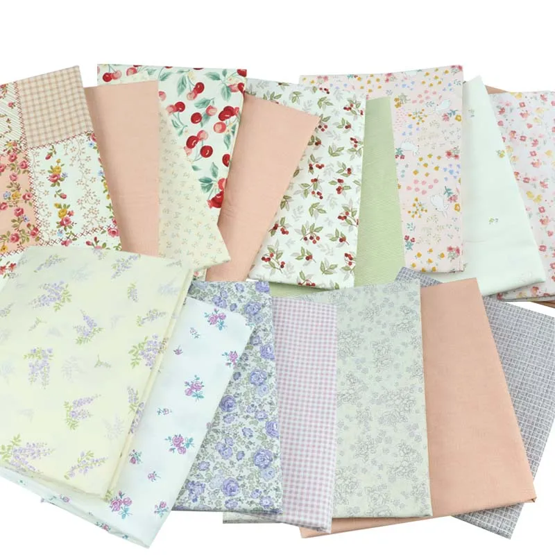 100% хлопок, ширина см, клетчатая ткань в стиле пэтчворк, вишневый кролик, фиолетовая Роза, цветы, ткань для поделок, простыня, постельное белье, подушка