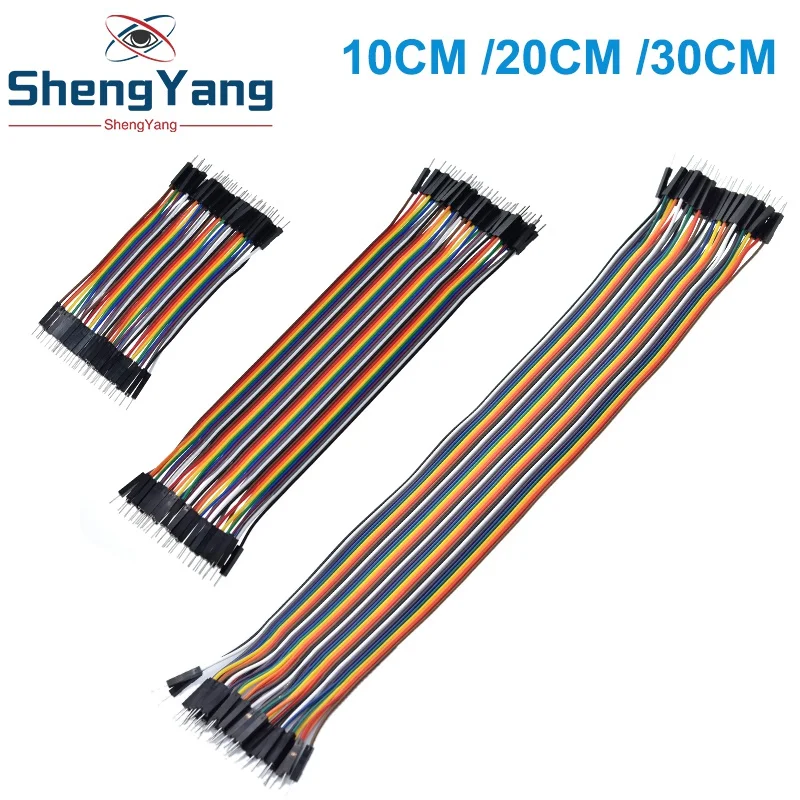 Versatile 40-Pin Assorted Length Jumper Wire Set