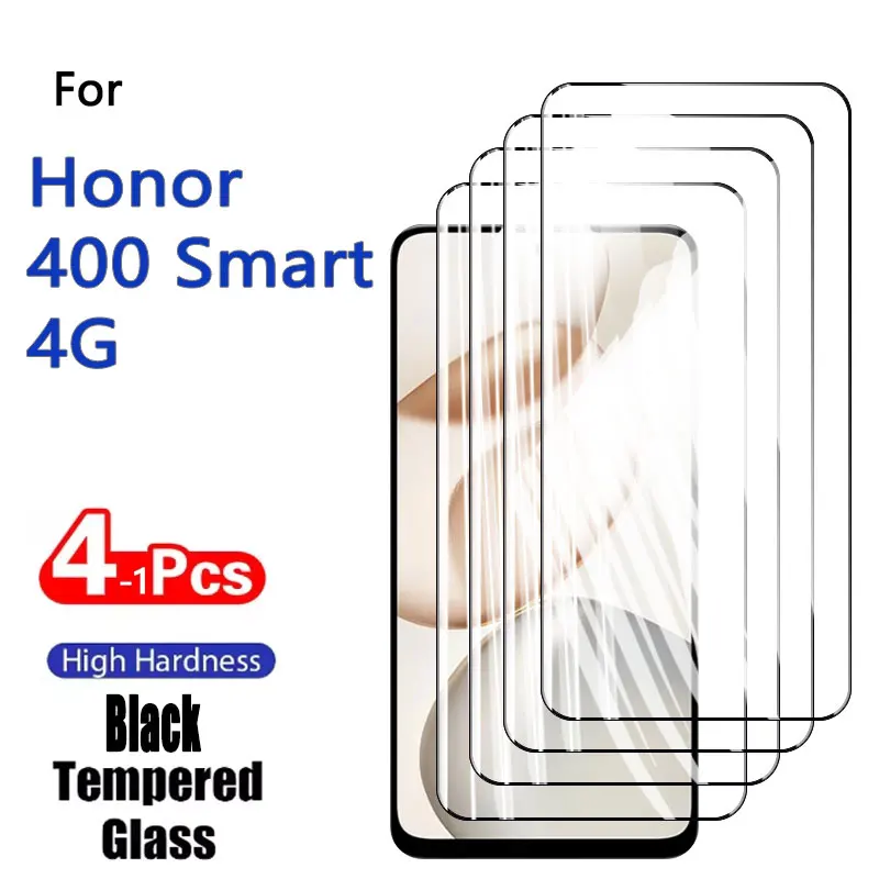 Set of 1-4 Premium HD Tempered Glass Screen Protectors - Crystal Clear, 9H Hardness, Anti-Scratch, Case Friendly, Fingerprint Resistant