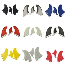 T1 Size Tri Fins Thruster Surfboard Fins Honeycomb Fiber Surf Fins Multi Base Fins For Sup Quilhas 3 Fins Surfing Accessories