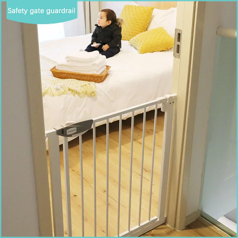Children Safety Door Guardrails Baby Stairway Guard Rail Baby Fence Fence Gate Bar Double Safety Bolt Playpen