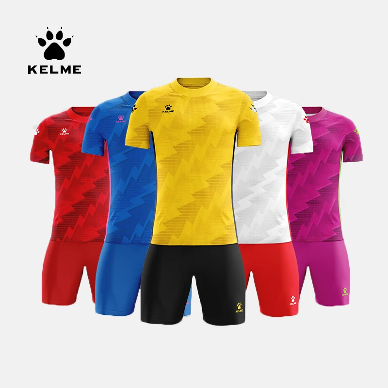 KELME Custom Soccer Jerseys Men Football Uniforms Team Suis Short