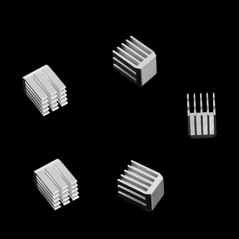 Радиатор алюминий 9x9x12мм 5 шт. | Электронные компоненты и принадлежности