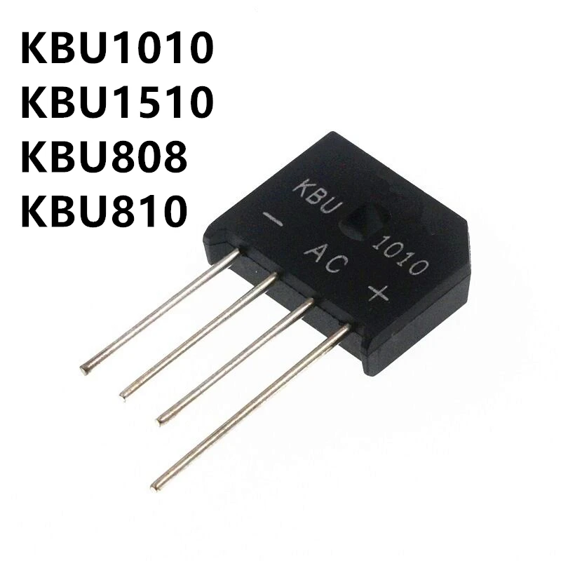 5PCS KBU1010 KBU 1010 10A 1000V diode bridge rectifier KBU1510 KBU 1510 ...