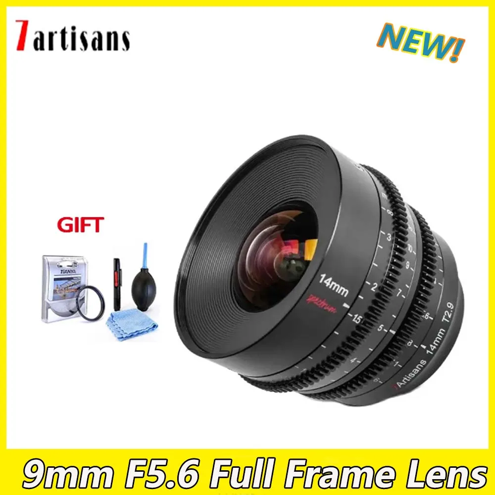 7 Artigiani 14Mm T2.9 Cine Lens Full Frame Obiettivo Di Messa A Fuoco Manuale Di Grande Apertura Per Sony E Nikon Z Leica L Canon Rf Mount Camera Rf R