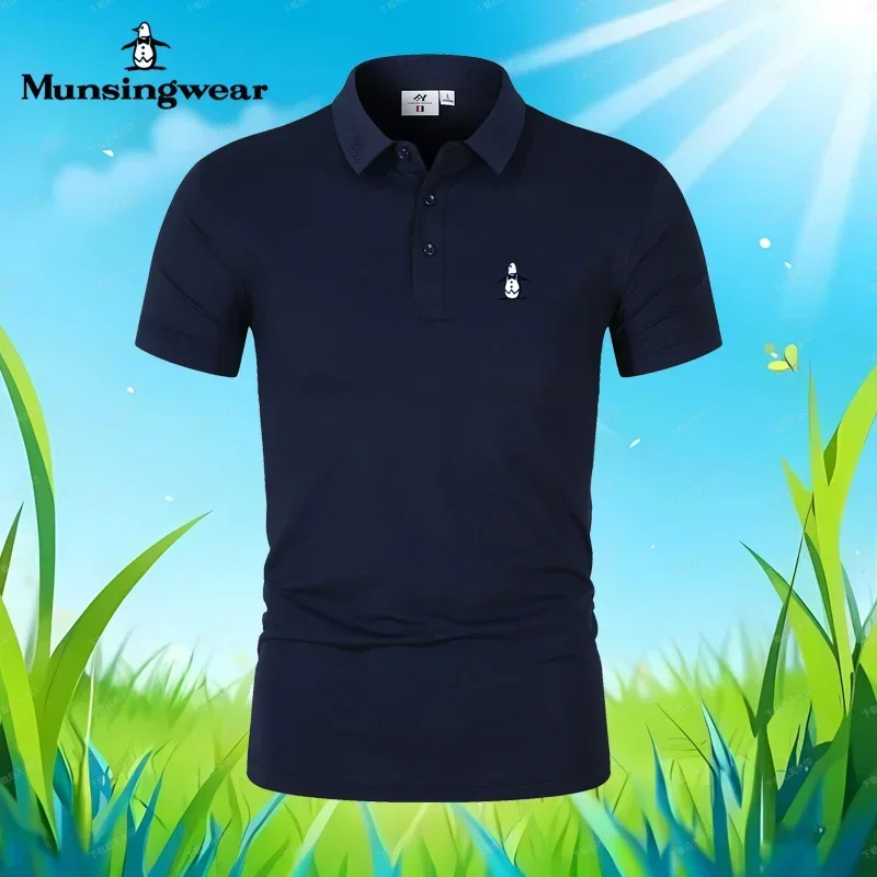 Men's Polo Shirt Summer Short Sleeved T-shirt Polo Collar Fashion Top Trendy Business