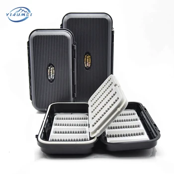 Waterproof Black Fly Fishing Tackle Box Plastic Fishing Tool Storage Box 1