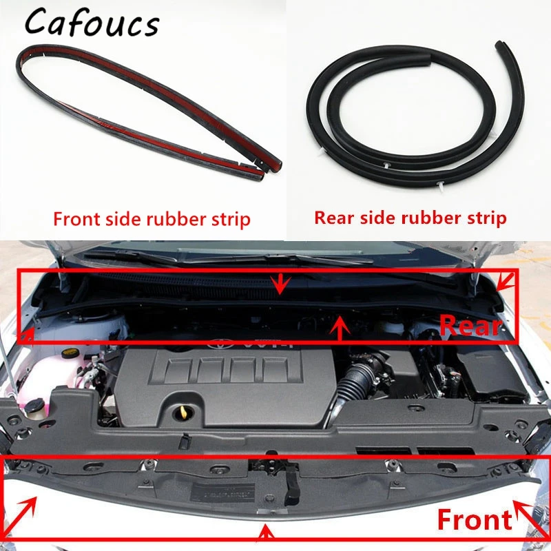 Car Front Engine Cover Waterproof Rubber Seal Strip Hood