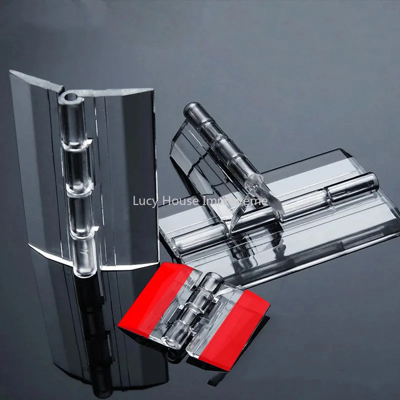 10Pcs/5pcs/set 25X33MM/30X34MM/45X38MM Transparent Plastic Folding Hinges Durable Clear Acrylic Hinge Tools furniture hinge,wooden box hinge,cabinet door hinges,cabinet hinges,bronze butterfly hinges