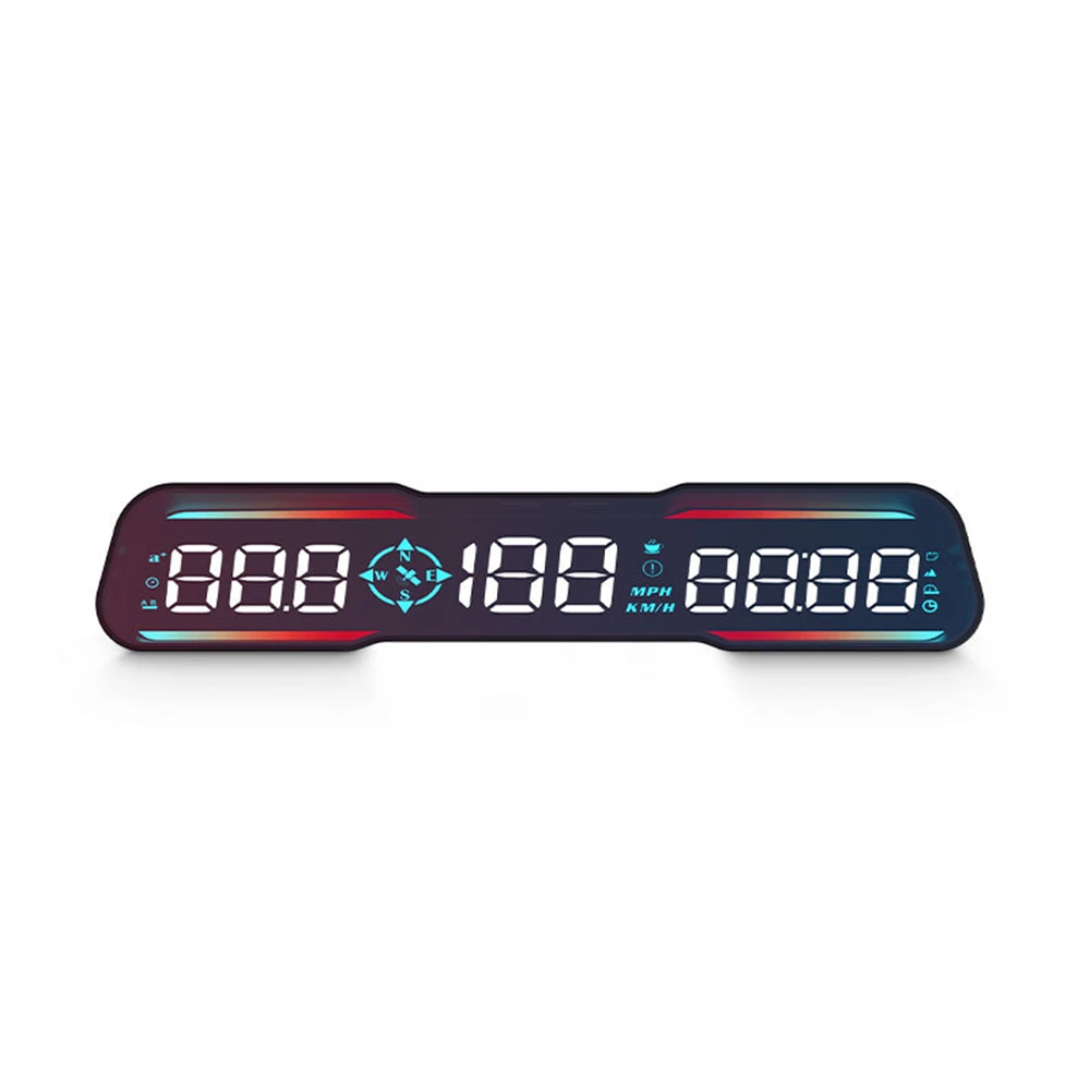 G19 자동차 GPS 헤드업 디스플레이 계량기, 자동 나침반 HUD, KM/H MPH, 스마트 디지털 알람 리마인더, 계량기 속도계 시계