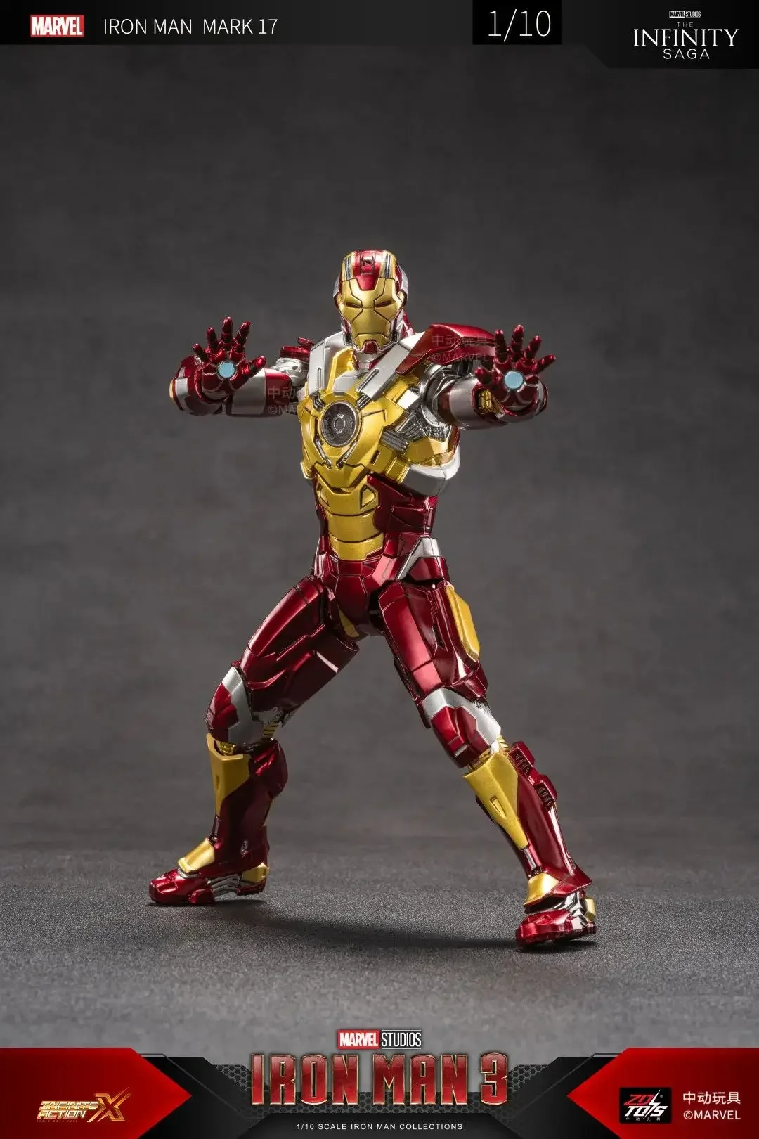 ZD TOYS IRON MAN MK 17 33 21 39 Blacklash Marvel Avengers 7