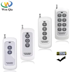 433 Mhz Wireless RF Remote Control Switch EV1527 Learning Code Controller 2/3/4/8 Buttons Transmitter For Garage Door Gate Light