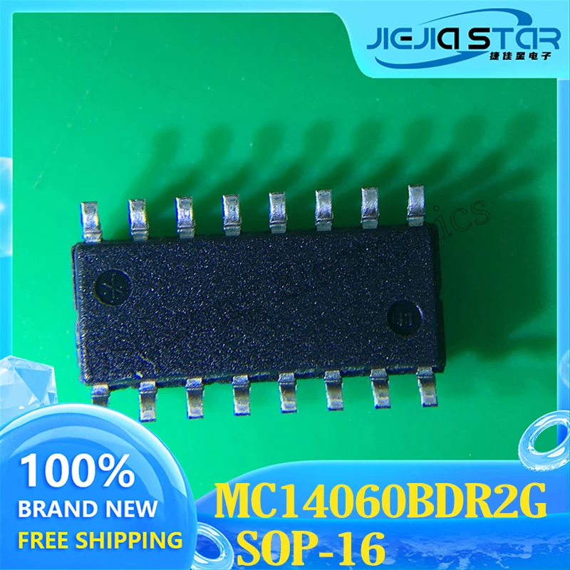 IC Counter Chip, MC14060BDR2G, Engraving 14060BG, MC14060 SOP-16, 100% Original Stock, Free Shipping, 5-30Pcs