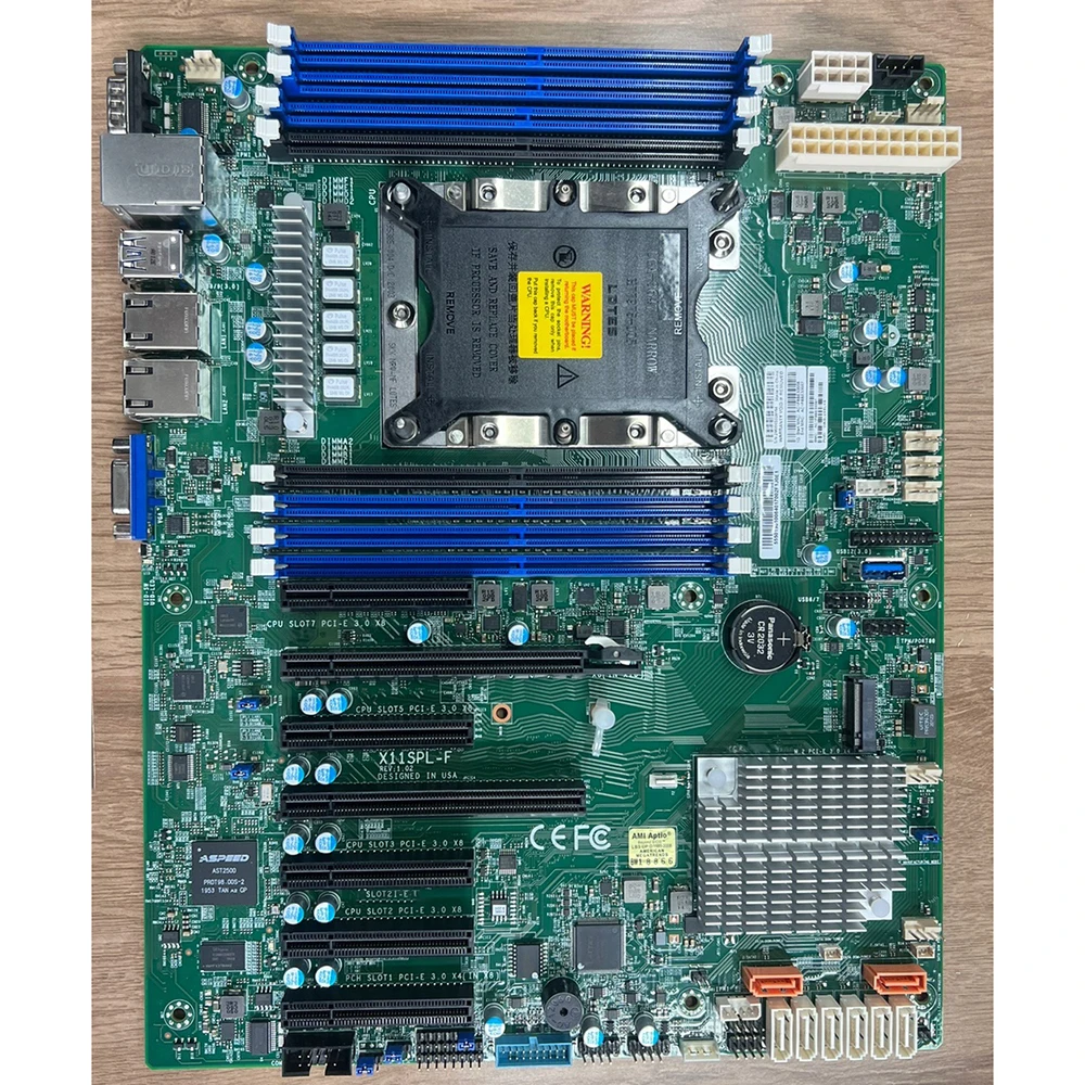 Original Server Motherboard For Supermicro X11SPL-F C621 LGA3647 7*PCI-E3.0 Support 6142 6148 6150 Good Quality 7 Original Server Motherboard For Supermicro X11SPL-F C621 LGA3647 7*PCI-E3.0 Support 6142 6148 6150 Good Quality - Image 5