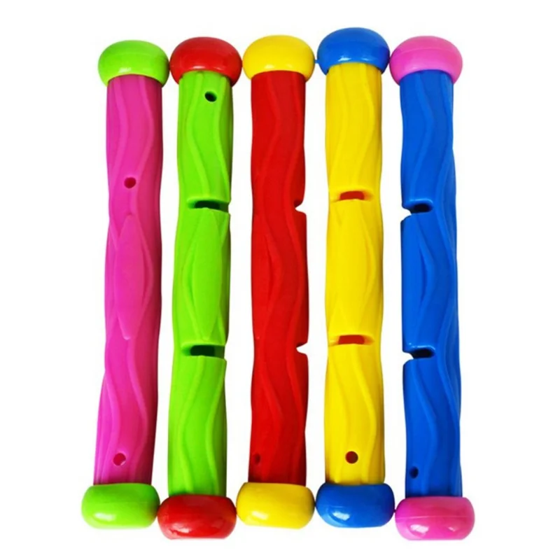 

5 Pcs Multicolor Diving Stick Toy Underwater Swimming Diving Pool Toy Under Water Games Training Diving Sticks