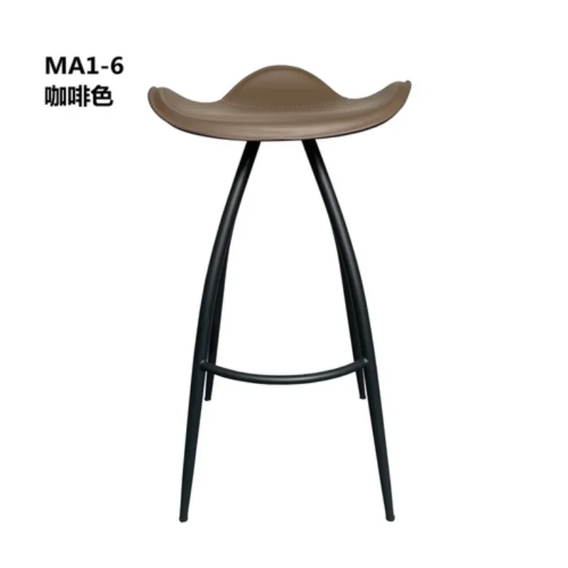 Nordic Luxury High Chair Accent Counter Balcony Aesthetic Modern Designer Bar Stools Metal Legs Bedroom Cadeira Bar Accessories