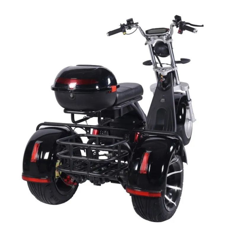 Electric Scooter Electric Three-wheeled Chopper 60V 2000W Electric Motorcycle Bobber Sportsters Travel City Coco Scooter