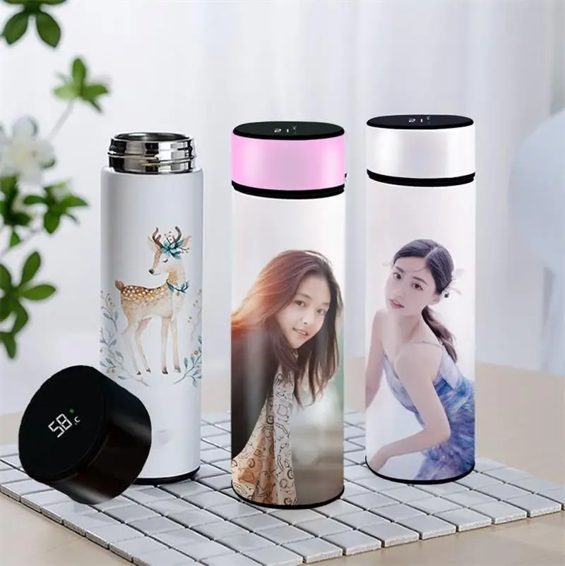 

Термокружки на заказ, умные термокружки, персонализированные термокружки из нержавеющей стали для воды, вакуумная фляжка со светодиодным дисплеем температуры