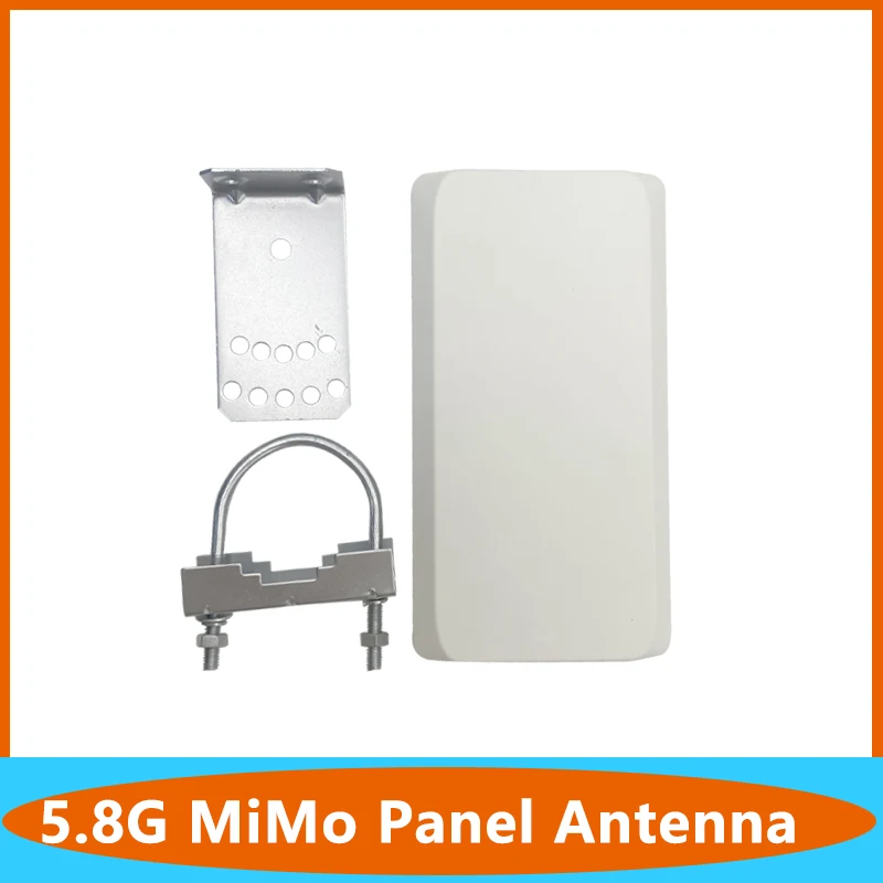 5.8G High Gain Directional WiFi Flat Panel MIMO Antenna 14db Dual Polarization Outdoor Waterproof N Female