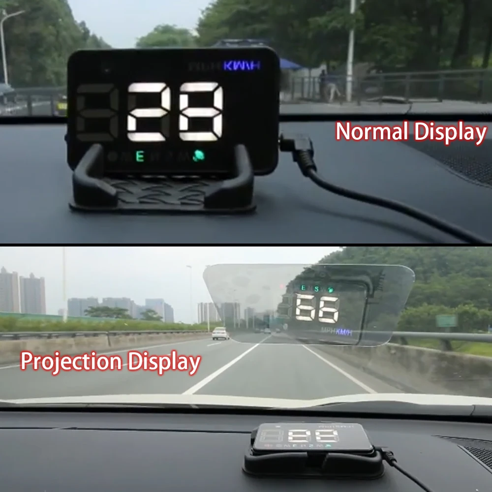  HUD GPS ڵ  ÷ ӵ, MPH KM/H º ǻ Hud ÷,    溸, A5