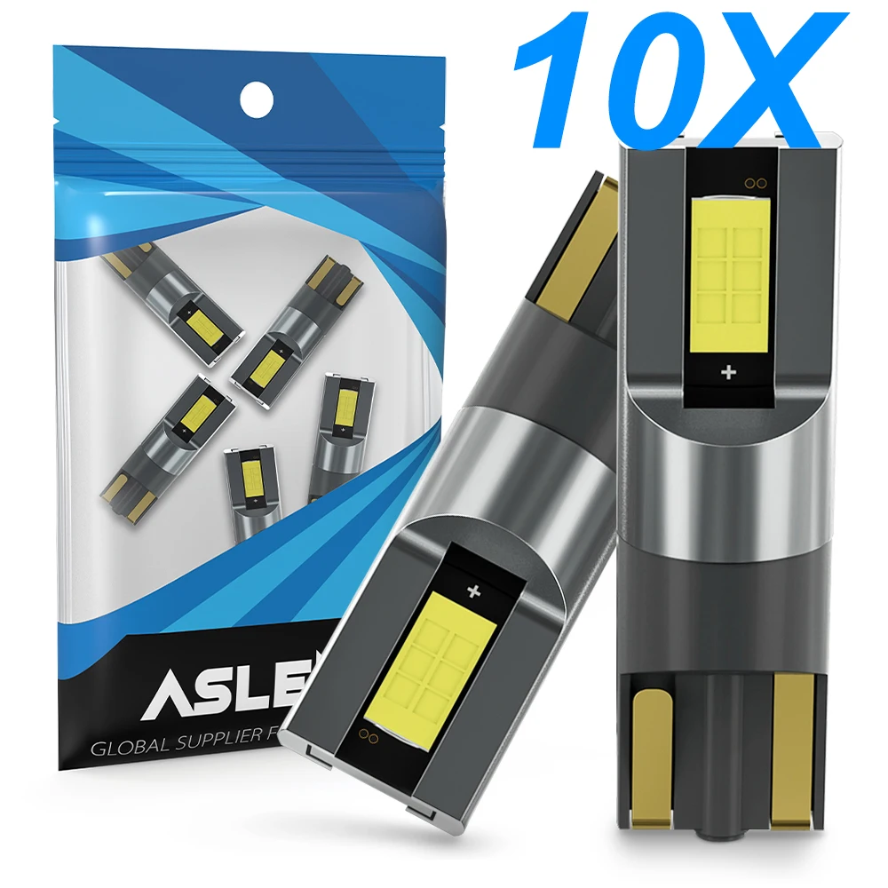 

10x 194 168 T10 LED W5W Canbus License Plate Bulb CSP 3570 2SMD Car Sidemarker Parking Width Interior Dome Light Reading Lamp