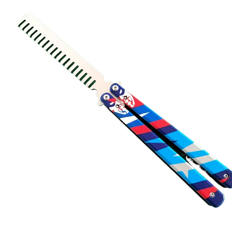 23cm Valorant Weapon Game Peripheral Go Vol 2 Melee Elegant Butterfly Comb of Yoru Metal Sword Samurai Weapon Model Gifts Toys 6