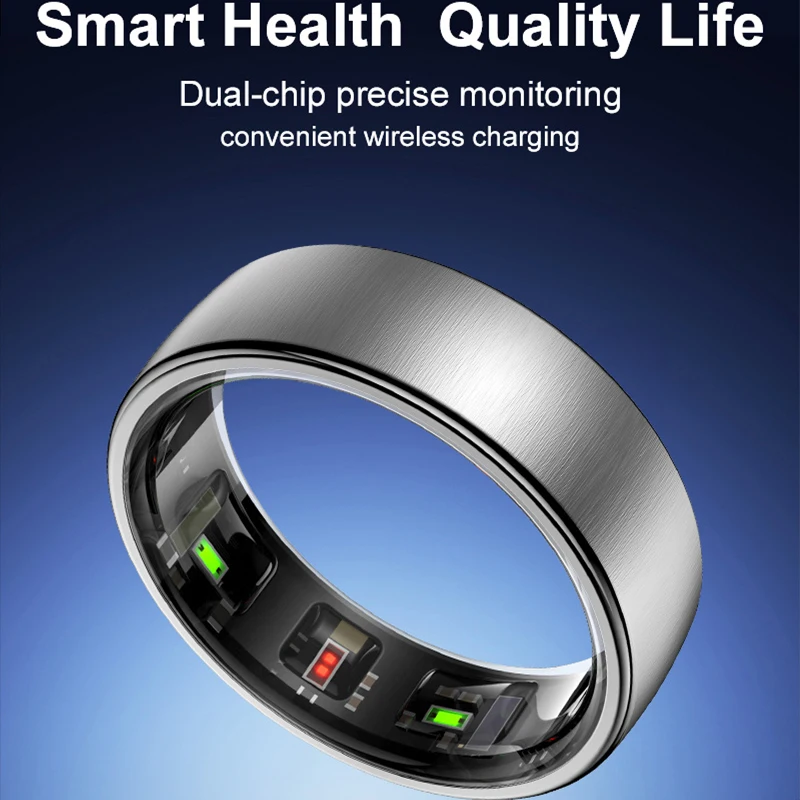 R10 Smart Ring with Charging Case Men Women Health Sleep Heart Rate Monitoring Smartring IP68 & 5ATM Waterproof Multi-sport Mode - 2