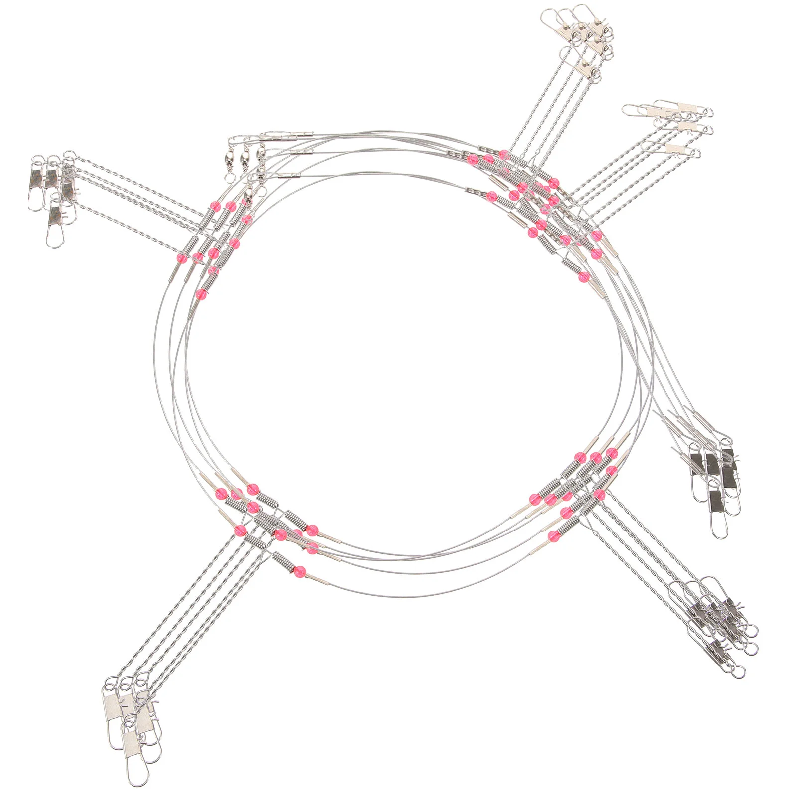 

Fishing Hook soft Stainless Steeel Wire sea Fishing Wire Balance Tandem Hook Fish Wire tracing Fishing accessories anti-winding