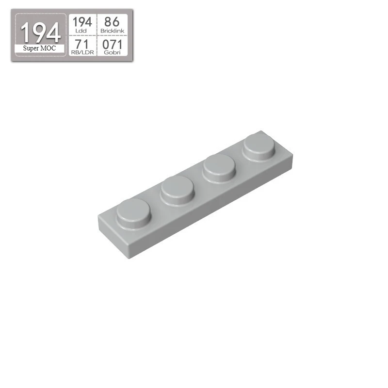 10PC 3710 플레이트 1x4 빌딩 블록 키트 하이테크 보드 라이트 패널 브릭 파티클 아이디어 장난감 부품 조립용 입자