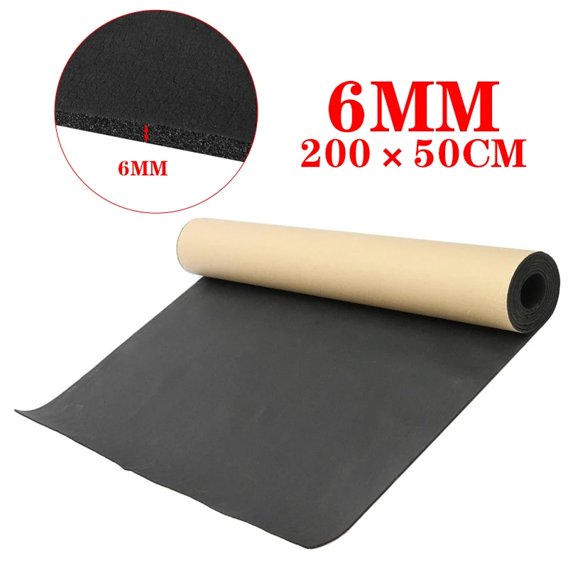 3/5/6/10MM 200CMx50CM Car Soundproof Deadening Truck Anti-noise Sound Insulation Cotton Heat Closed Cell Foam Deadener sound proof mat sound insulation mat soundproofing cotton sound deadener mat sound insulation cotton soundproofing foam soundproofing board