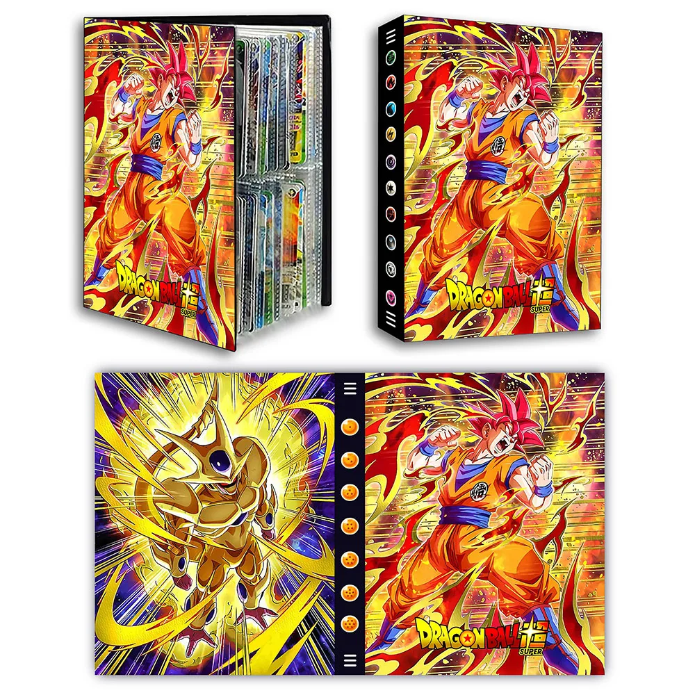 

4Grids DIY Animation Dragon Balls Card Collection Card Book Cartoon Card Bag Album Card Storage Large Capacity Kids Toys Gift