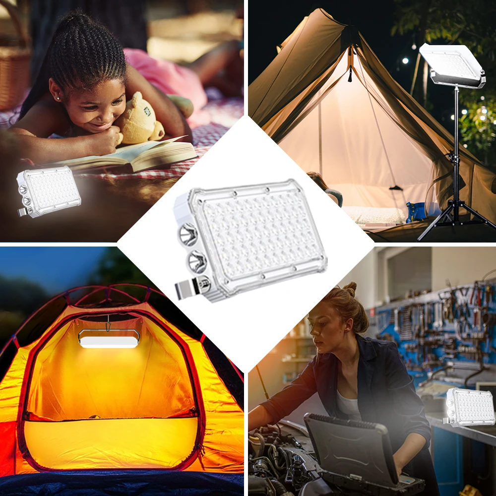 100W Outdoor Camping Tent LED Light 20000mAh Power Bank Waterproof Flashlight camping light portable flashlight portable lanterns camping lamp camping lantern emergency lights portable torch