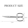 Curved Blade Eyebrow Scissors Professional Stainless Steel Precision Trimmer Eyebrow Eyelash Hair Remover Tool Nose Hair Scissor 6