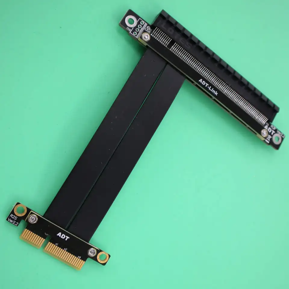 PCIE 4.0 X16 Extender Riser Kabel, High Speed ​​Flex Dual Sided Reverse 180 Graden PCI E Poorten GPU Grafische Kaart Verlengkabel voor RX 7900 XT 7800