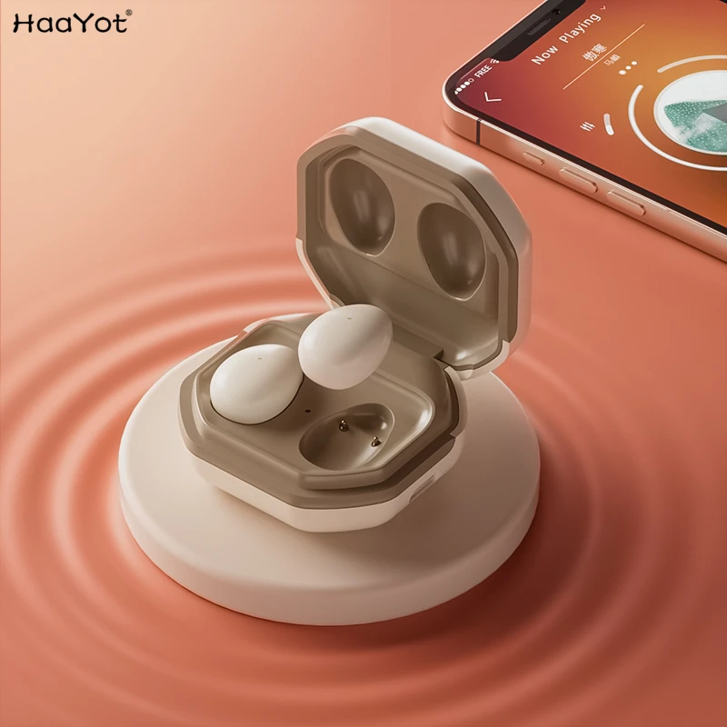 Haayot Invisible Mini Bluetooth 5.3 Auricolare In Ear Tws Auricolari Auricolari Stereo Wireless Per Iphone Android Con Custodia Per Caricabatterie Nuo