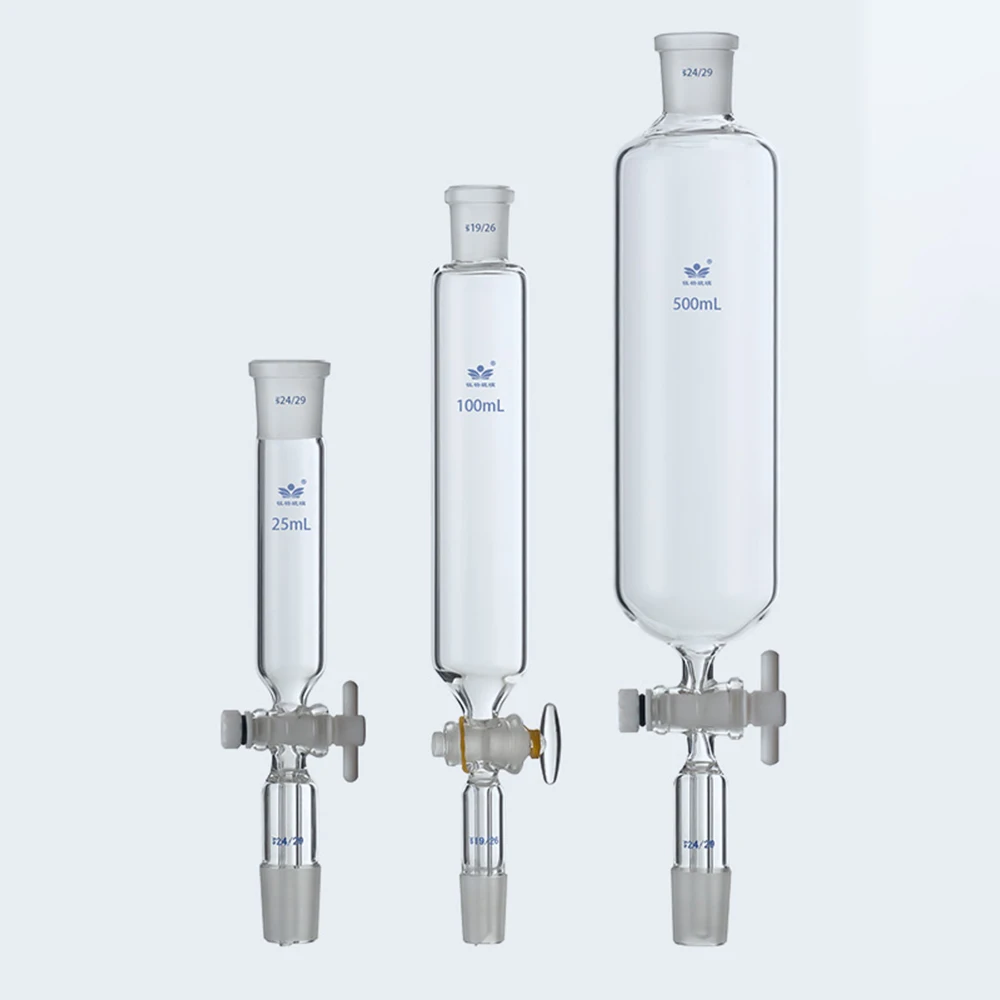

1Piece 10ml To 1000ml Lab Borosilicate Glass Cylindrical Separatory Funnel for Chemical Experiments