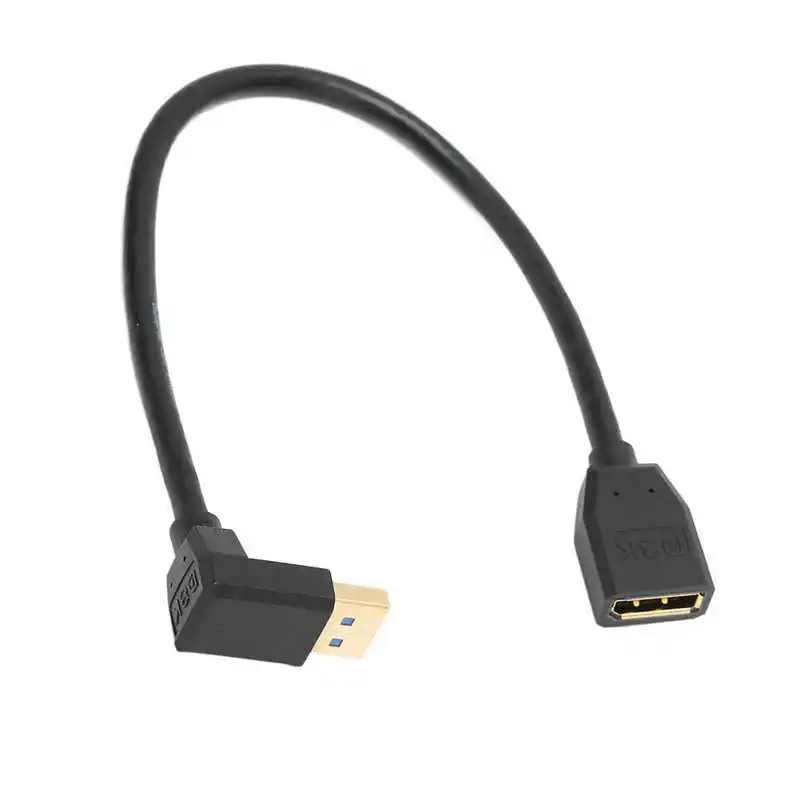 Displayport Male To Displayport Female 4K At 144HZ 90 Elbow Displayport 1.4 CableLid for Computer